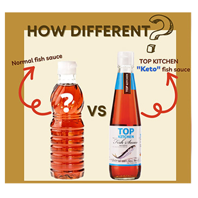 How is keto fish sauce different from normal fish sauce?