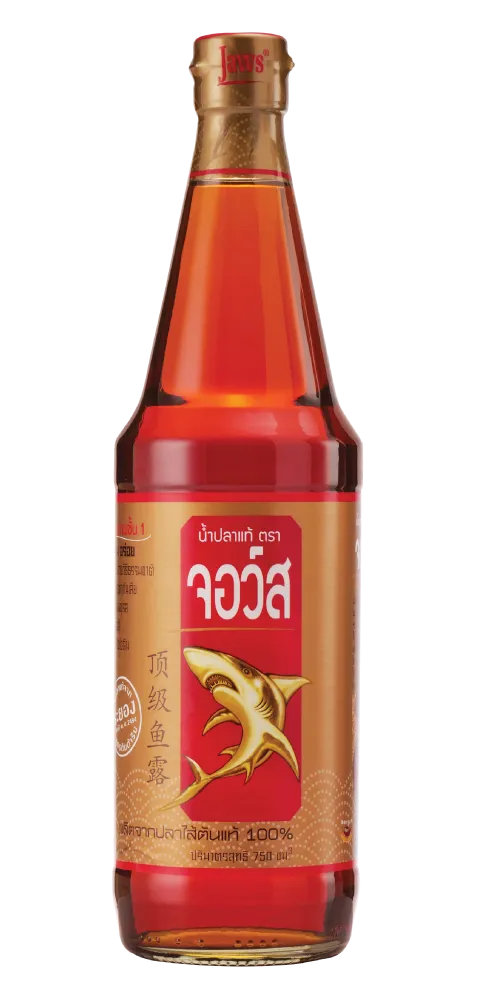 น้ำปลาจอว์ส 750 มล. | น้ำปลารุ่งโรจน์ จำกัด