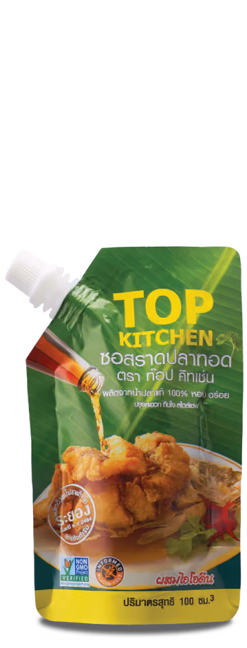 ซอสปรุงรสท๊อป คิทเช่น 100 มล. | น้ำปลารุ่งโรจน์ จำกัด