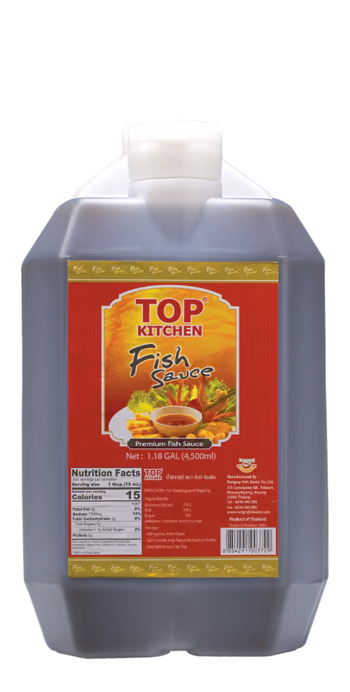 Top Kitchen Fish Sauce 4500 ml | Rungroj Fish Sauce Co., Ltd.